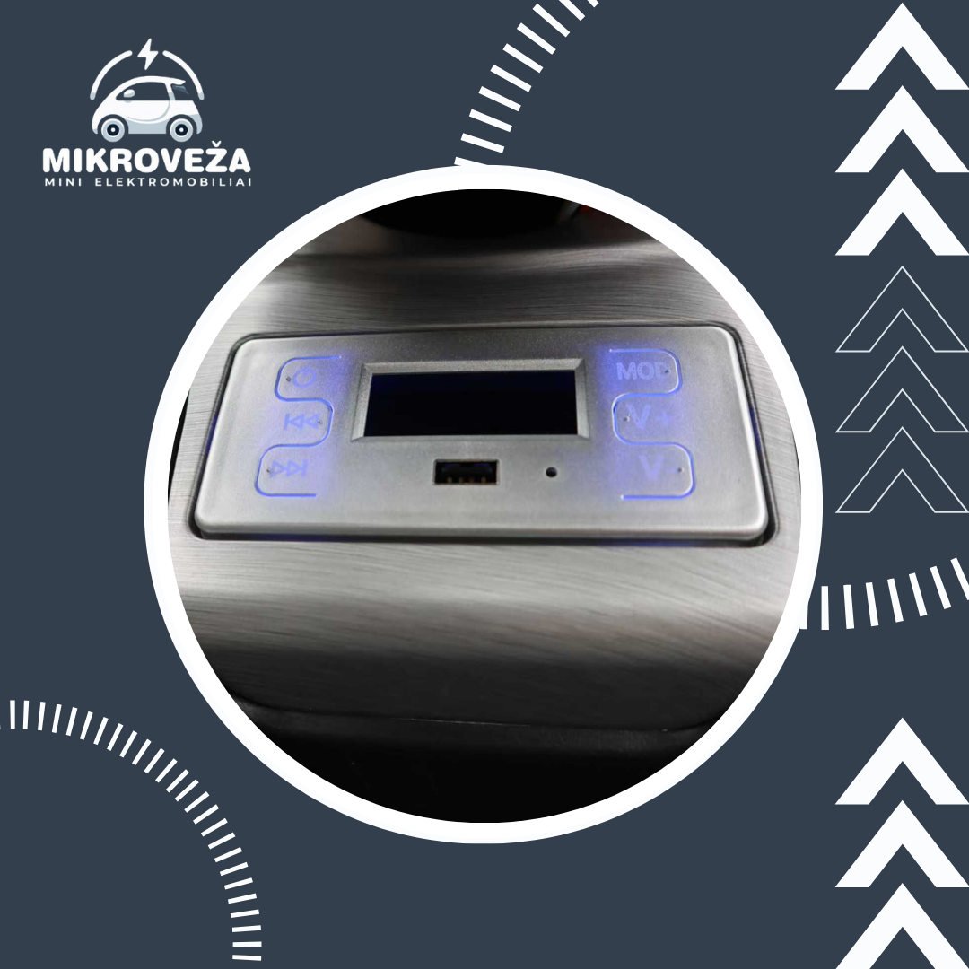 Elektrinis mini automobilis Q7 1000w, Juodas EEC - Image 9