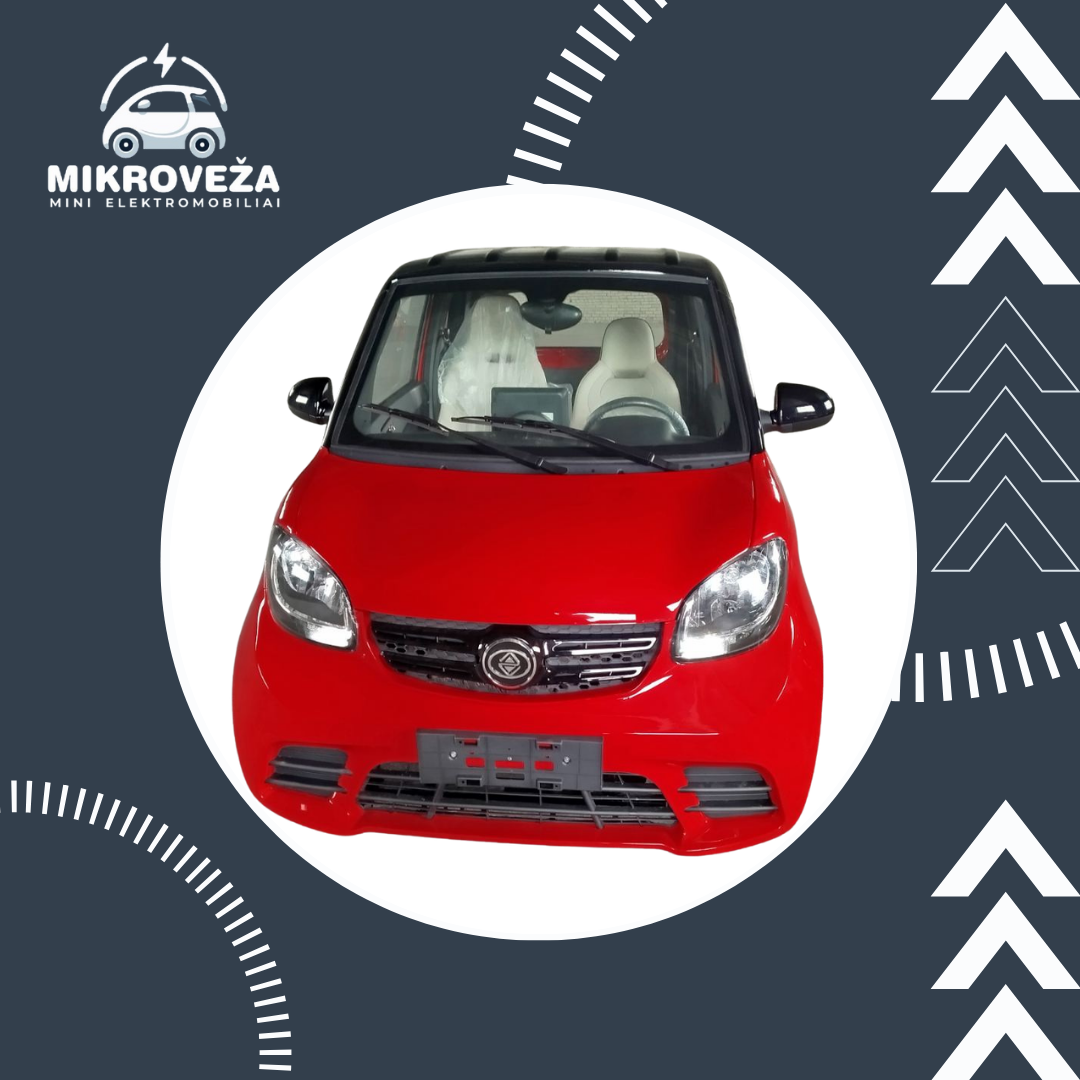 Elektriniai automobiliai B1 - Raudonas - Image 2