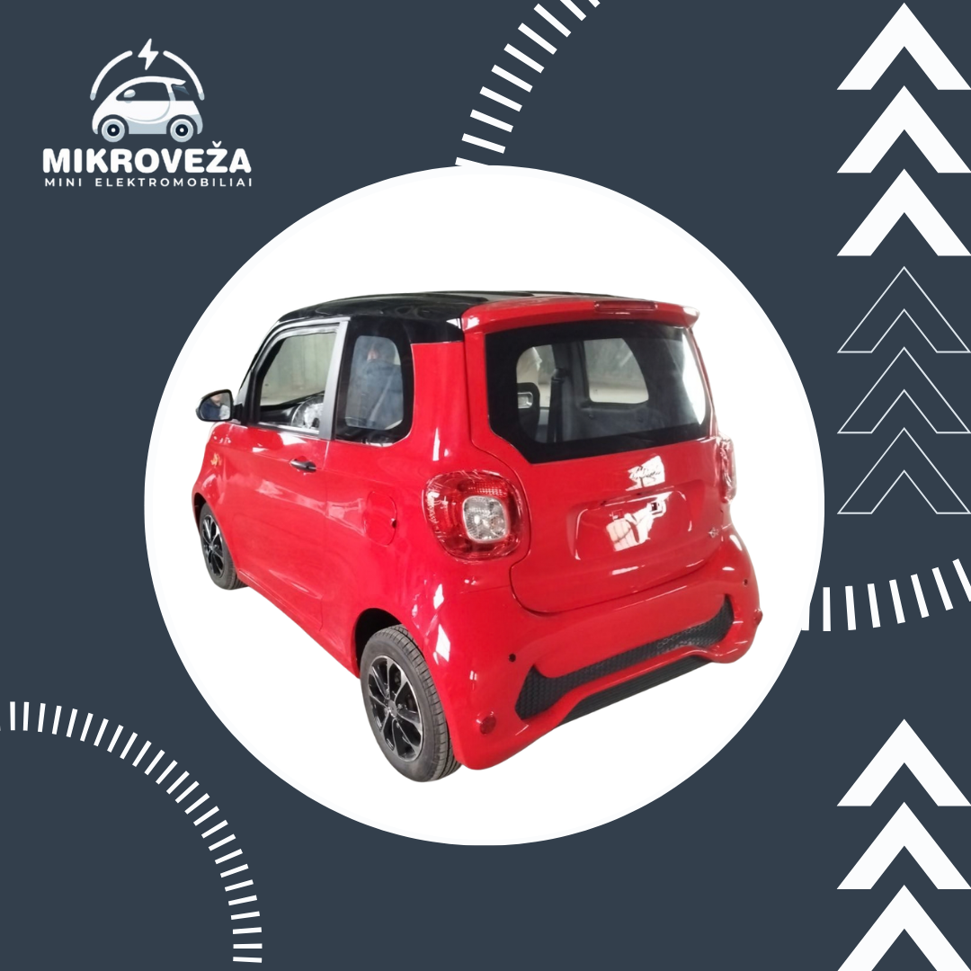 Elektriniai automobiliai B1 - Raudonas - Image 3